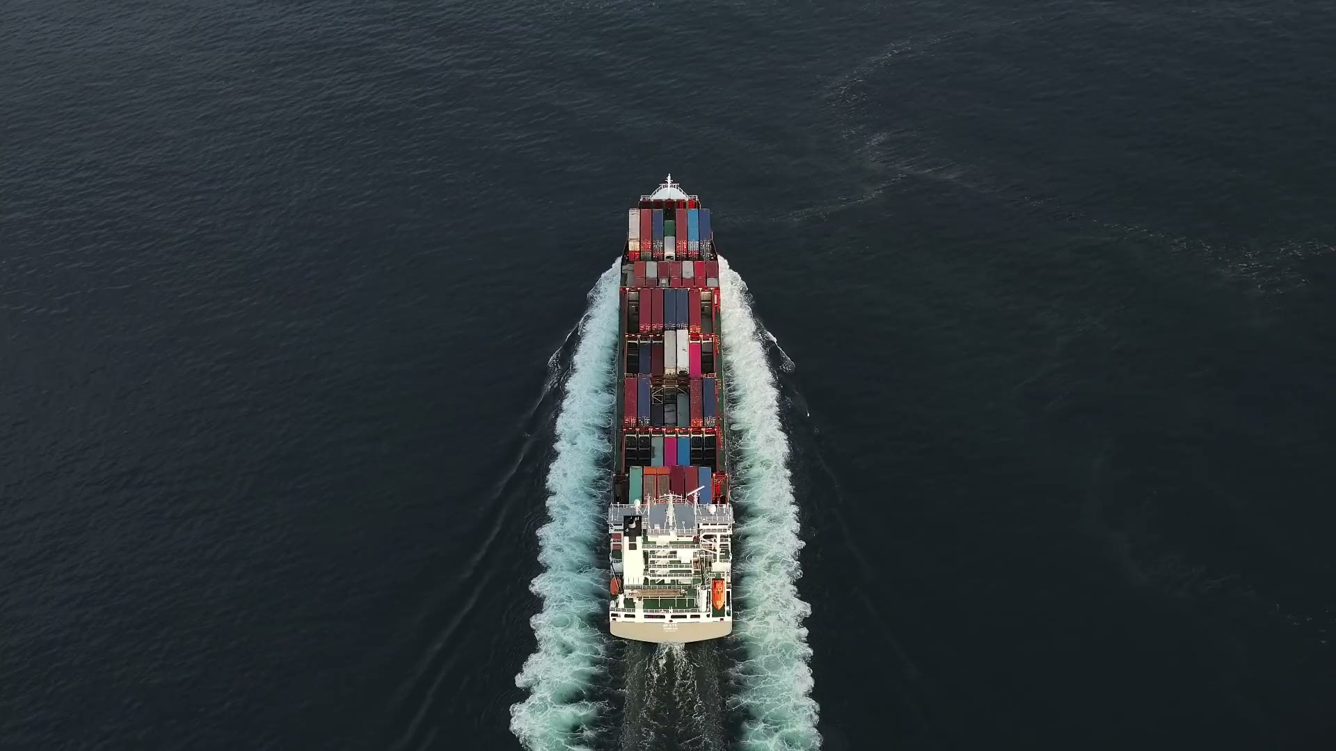 Container ship for sea freight to the UAE